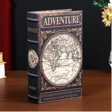 Сейф-книга тайник "Приключения. Карта" 